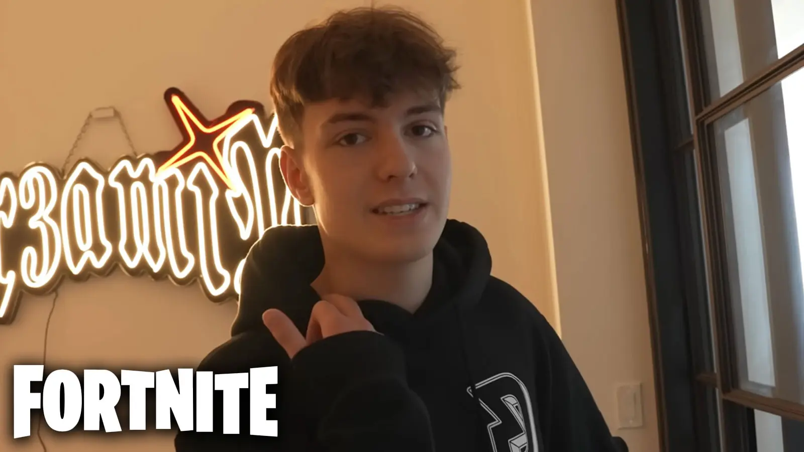 Fortnite pro Clix wearing black hoodie