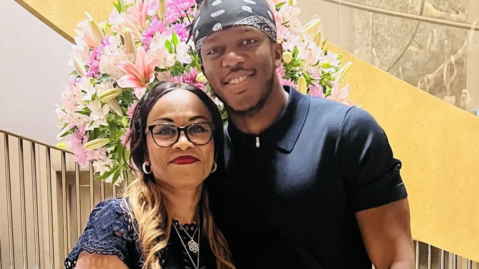 KSI with his mom Yinka