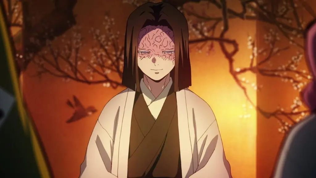 An image of Kagaya Ubuyashiki, the leader of the Demon Slayer Corps