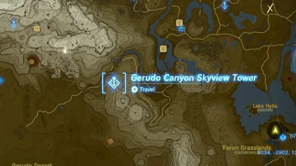 Gerudo Canyon Skyview Tower