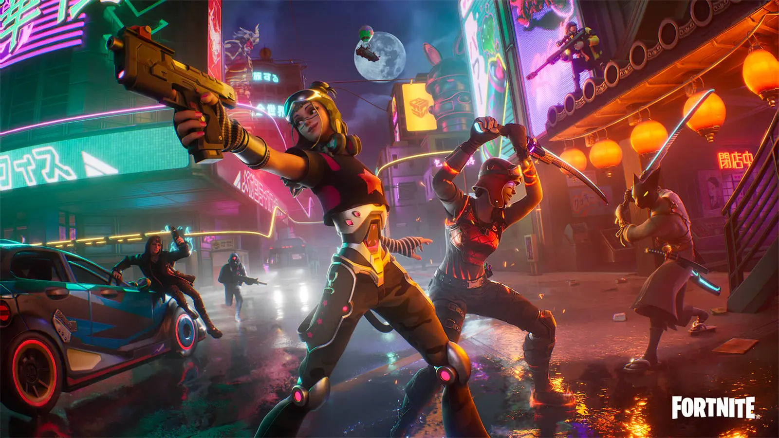 A Fortnite loading screen