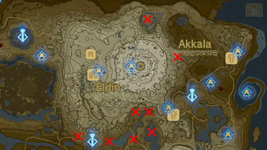 Eldin Korok Seeds location Tears of the Kingdom