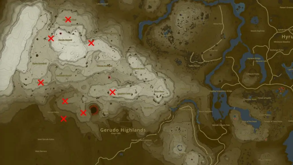 Gerudo Korok Seeds location