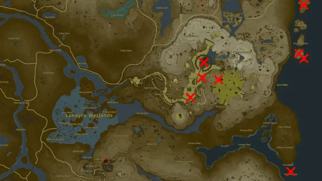 Lanayru Korok Seeds location