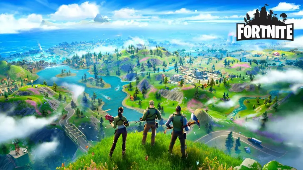 Fortnite characters overseeing Chapter 2 island