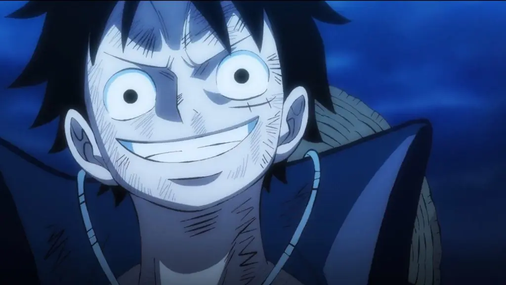 An image of Luffy's smile resembling Joy Boy in One Piece