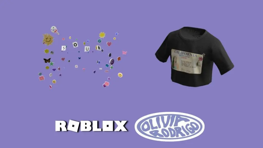 Olivia Rodrigo Collab Items in Roblox