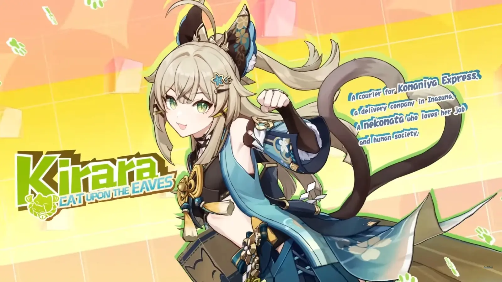 A screenshot of Kirara from Genshin Impact