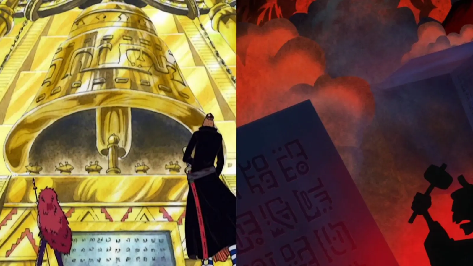 An image of the major Void Century incidents in One Piece