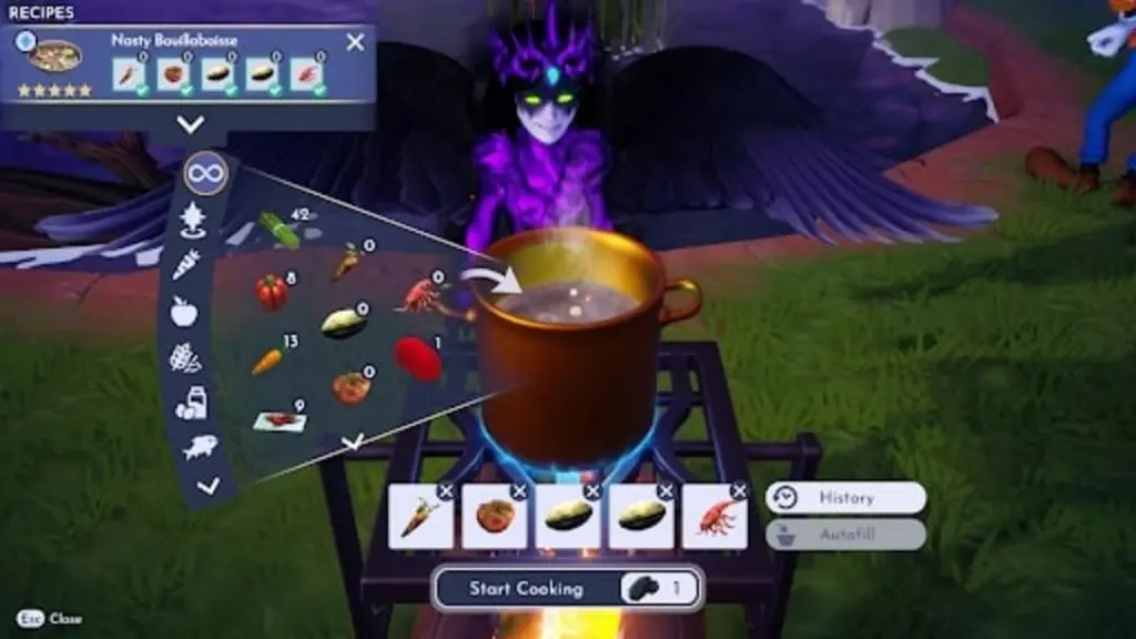 How to make Nasty Bouillabaisse in Disney Dreamlight Valley