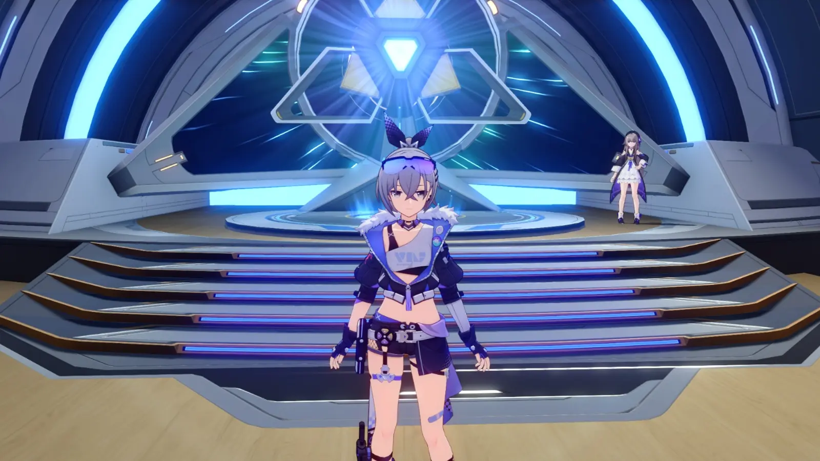 A screenshot of Silver Wolf from Honkai Star Rail