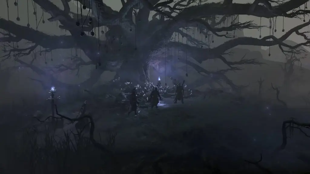 A screenshot from Diablo 4 trailer