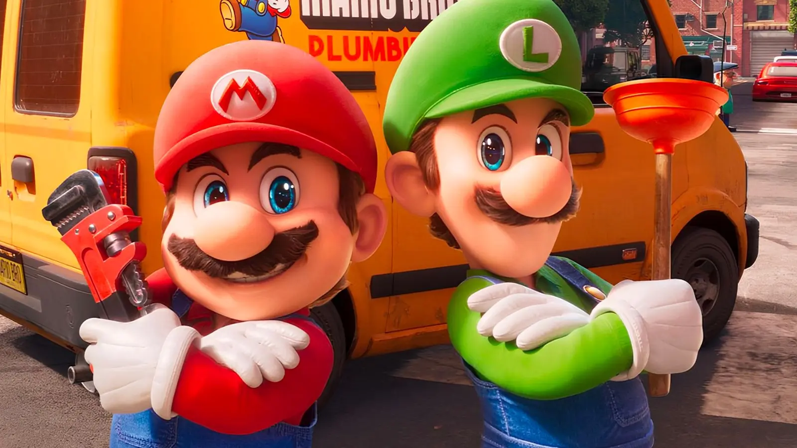 Mario and Luigi in The Super Mario Bros Movie