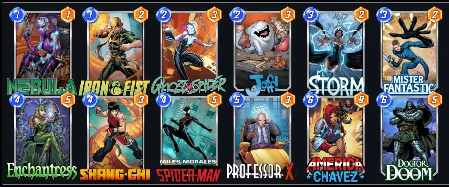 marvel snap silk control deck