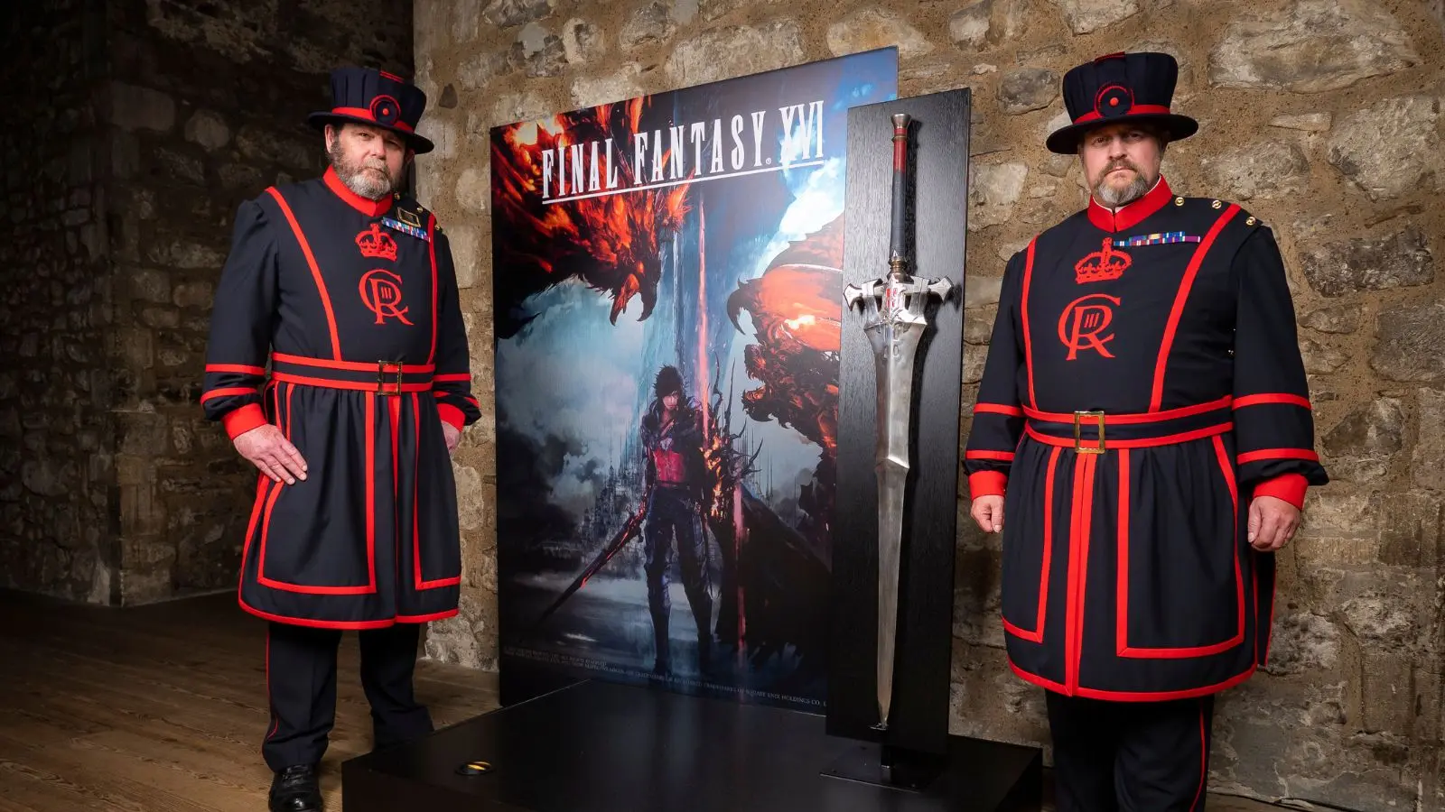 Royal Guards next to Clive's sword from Final Fantasy XVI