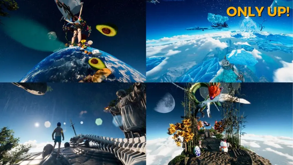 Only Up locations collage