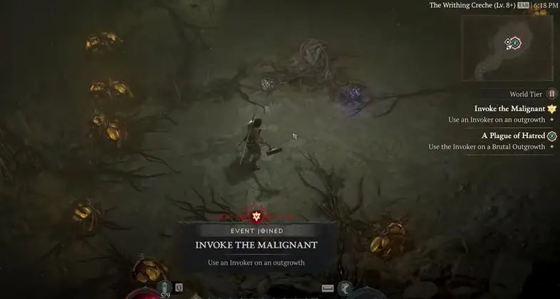 Malignant Growths in a Malignant Tunnel from Diablo 4