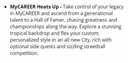 Pre-order description of NBA 2K24