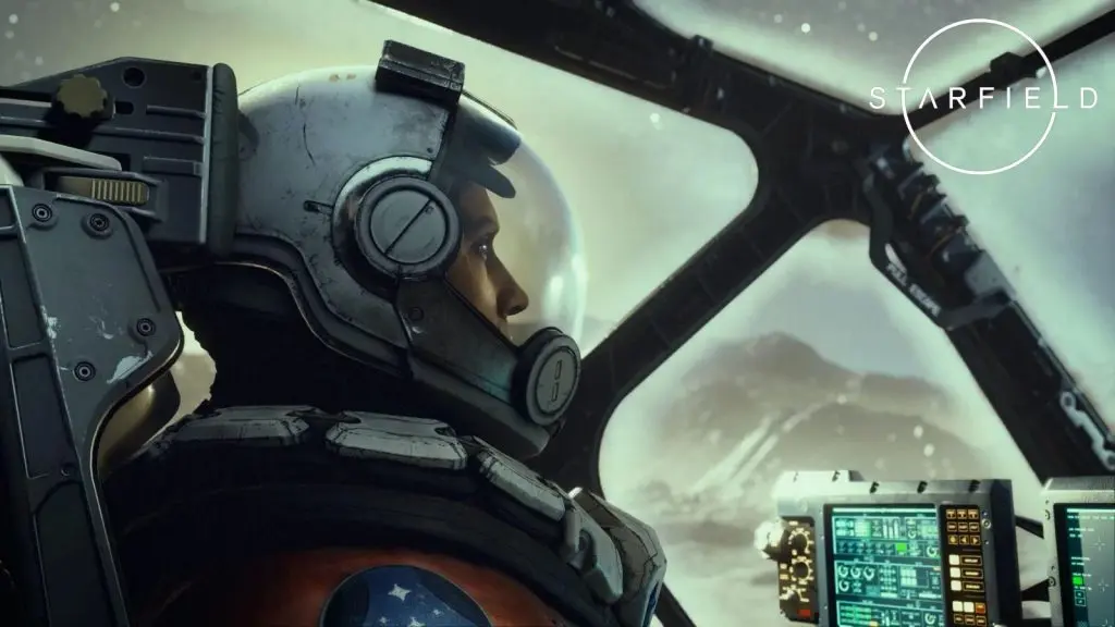 Starfield player in Cockpit