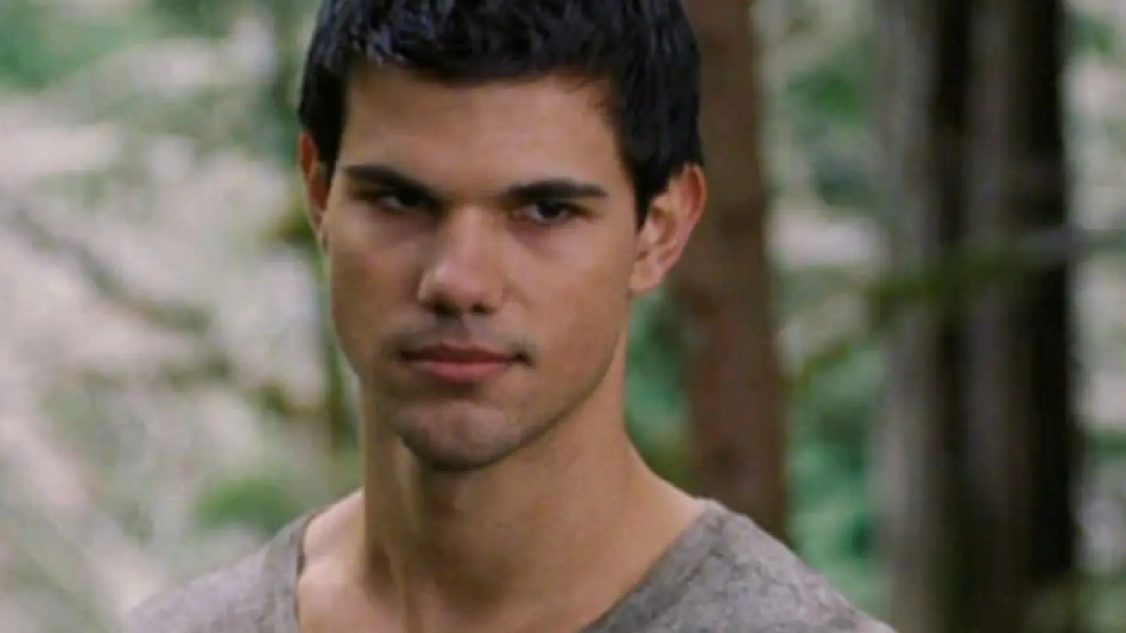 A close up of Taylor Lautner as Jacob Black in Twilight