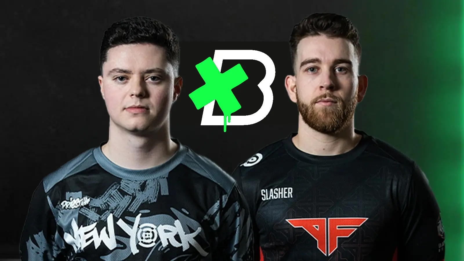 NYSL Priestahh and FaZe Slasher with boston Breach background