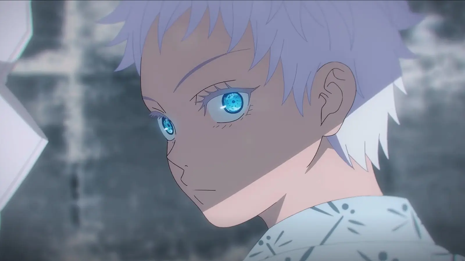 An image of Gojo's childhood in Jujutsu Kaisen