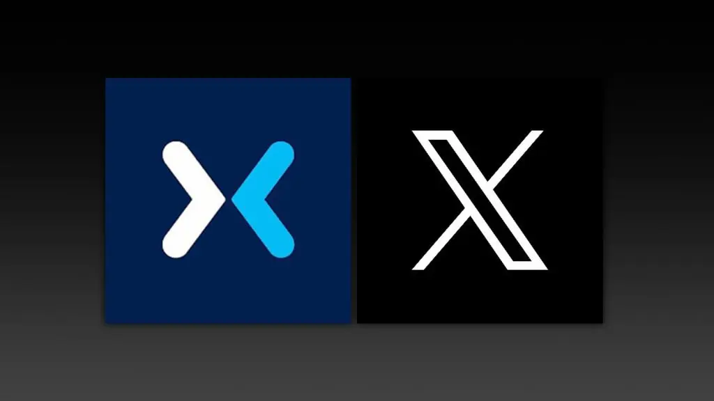 Meta's X logo and X's X logo