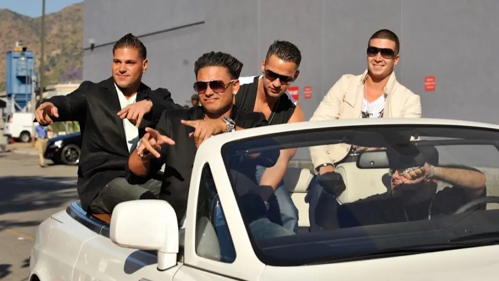 Ronnie, Mike, Pauly D, and Vinny of Jersey Shore