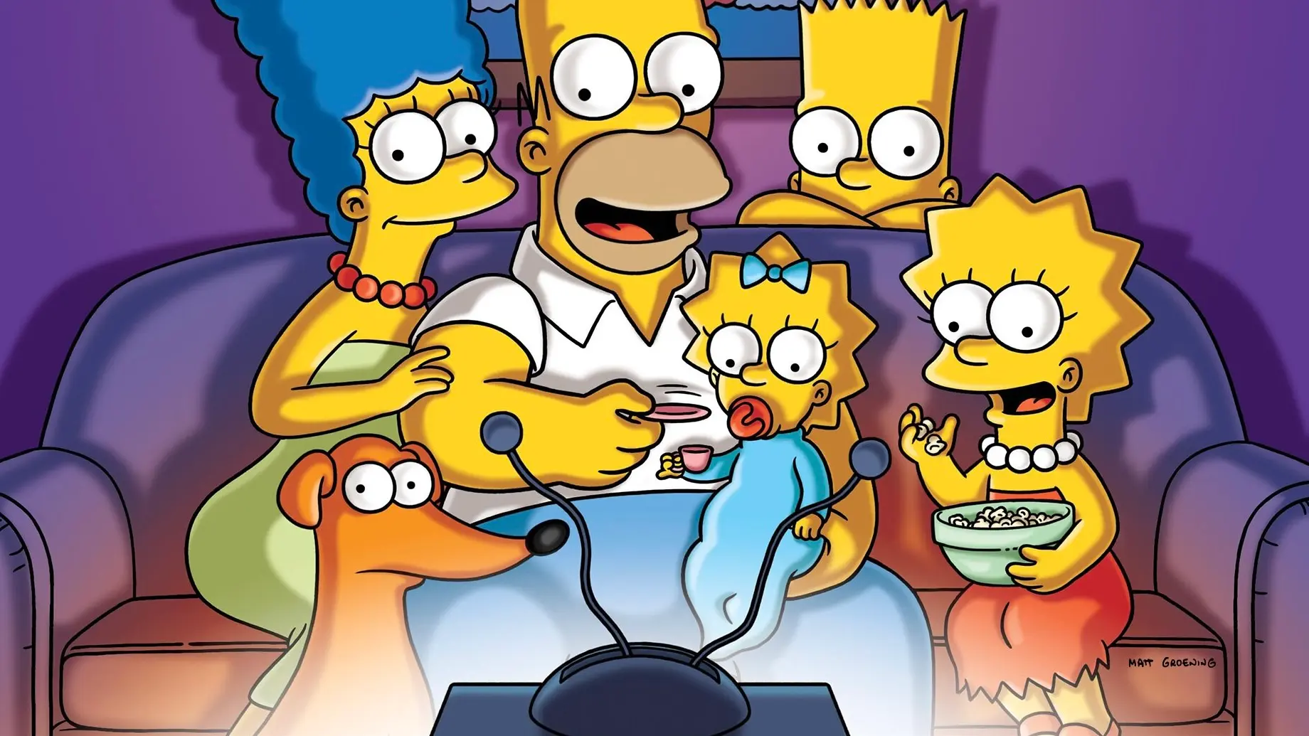 The Simpsons family.