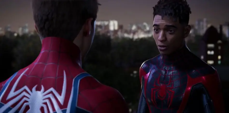 Miles Morales meets Peter Parker