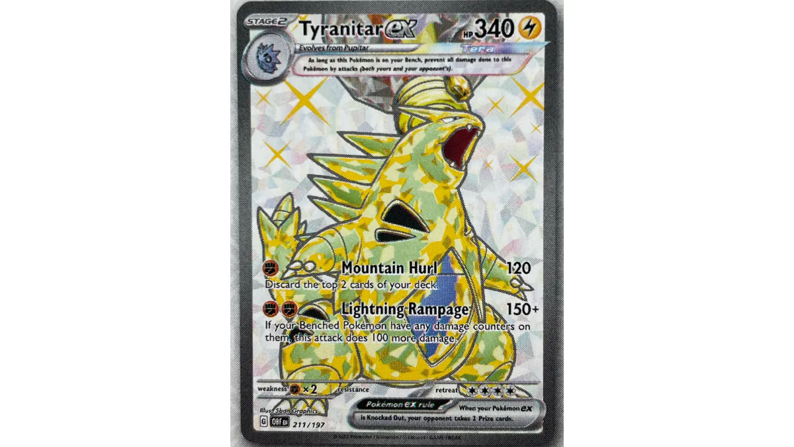 Tera Tyranitar ex card