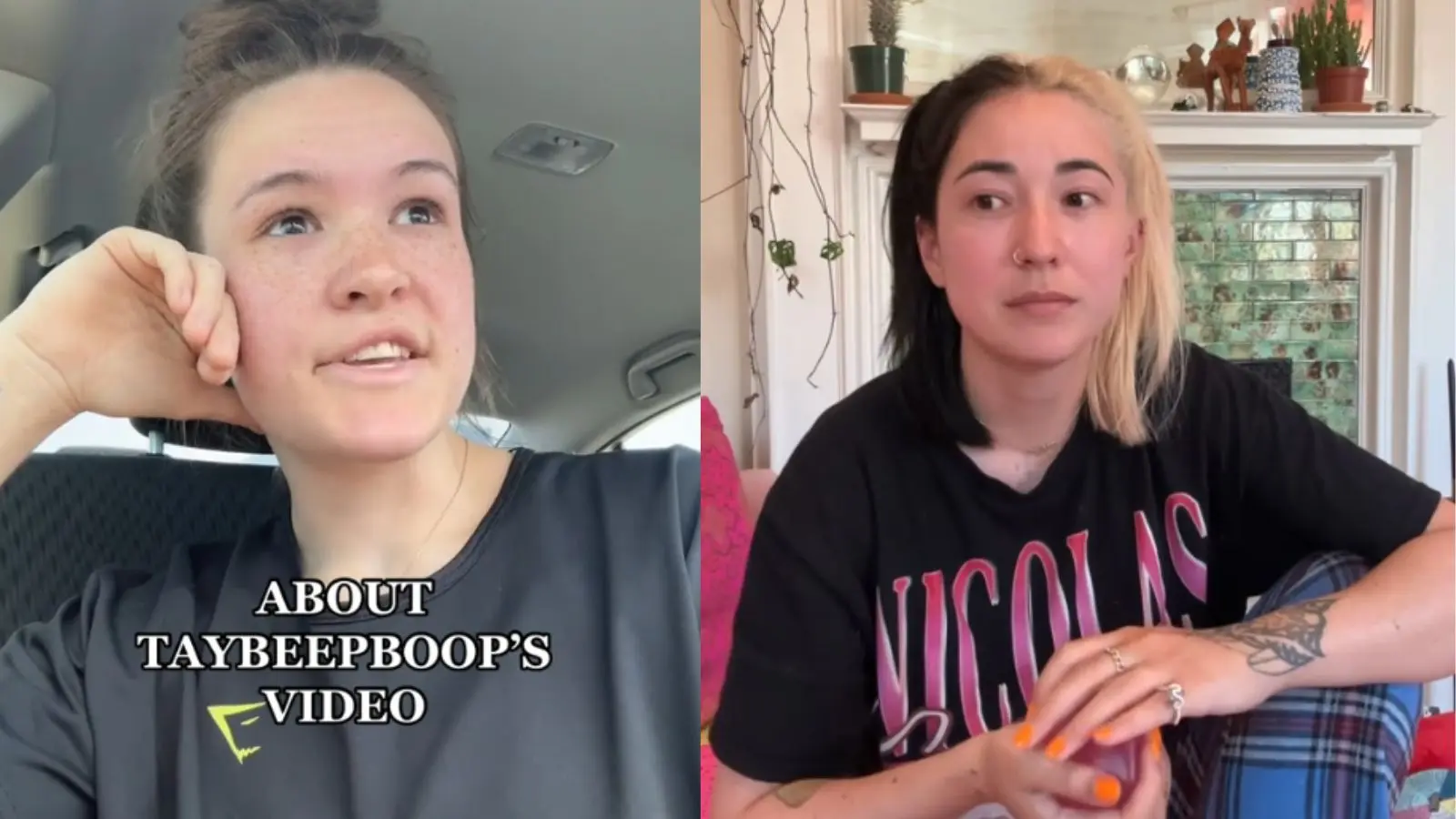 tiktokers kaarin joy and taybeepboop DIY community drama