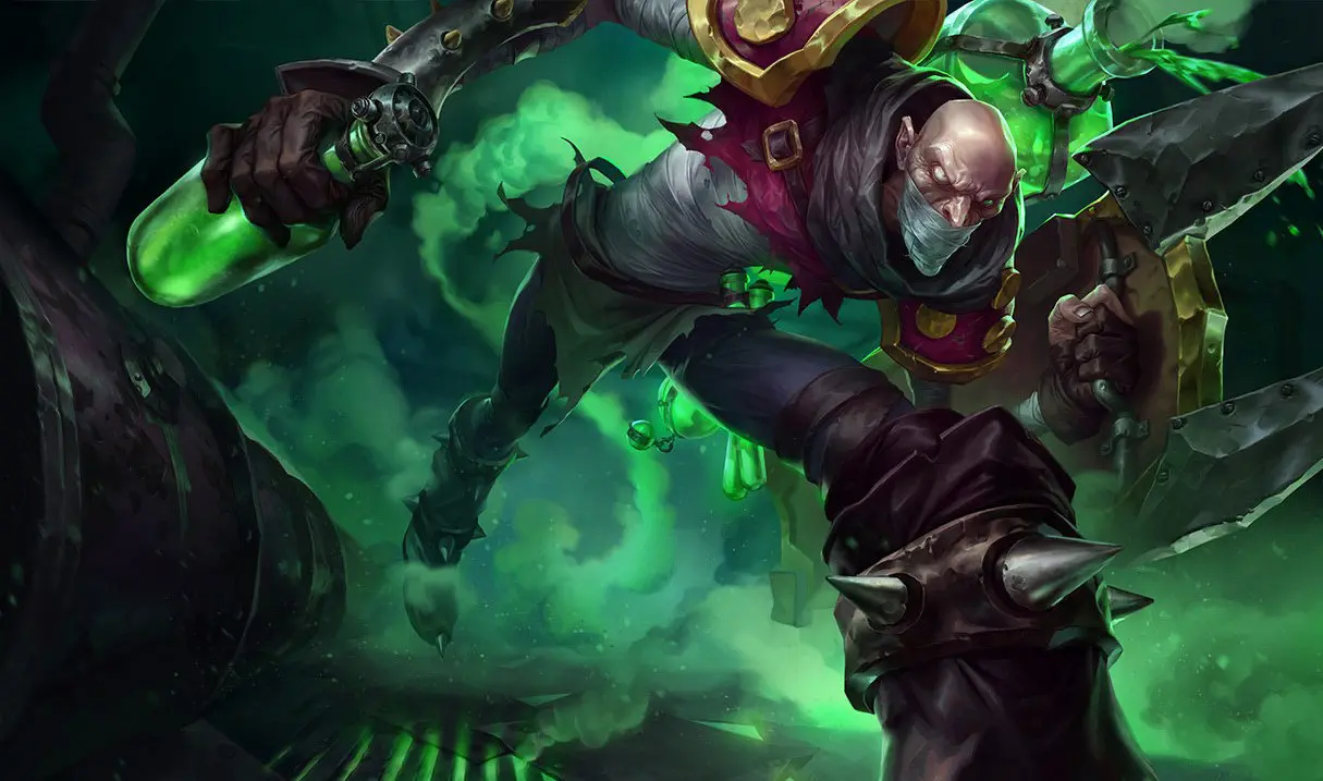 Singed splash art in League of Legends