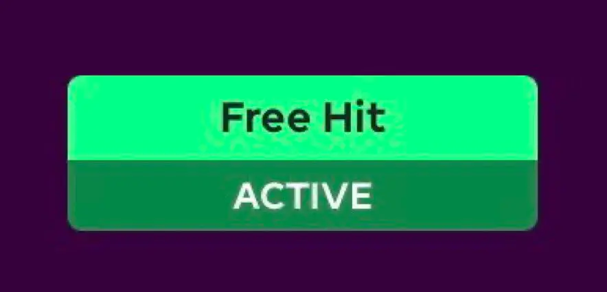 Free Hit active in Fantasy Premier League