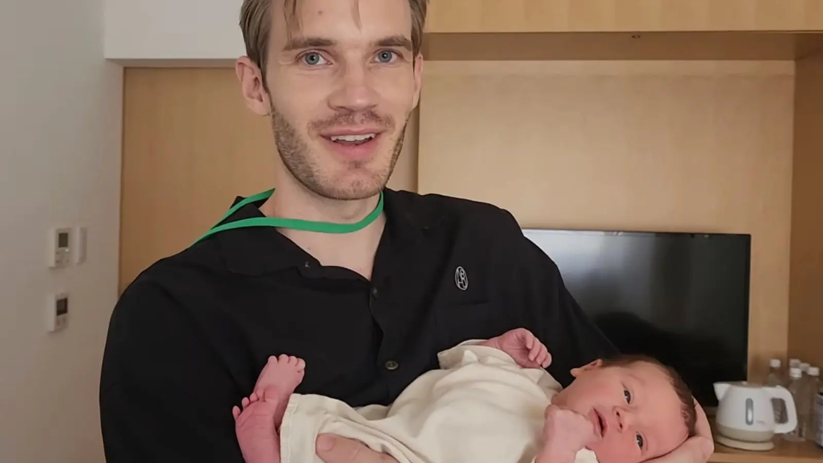 pewdiepie holding son bjorn