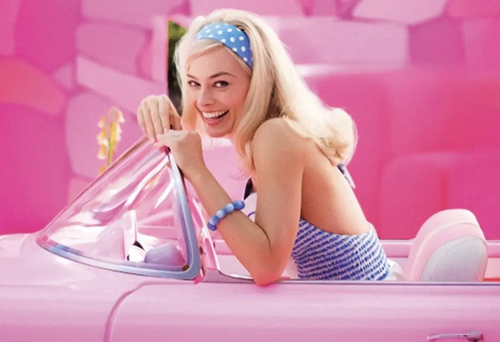 Margot Robbie as Barbie in Barbie.