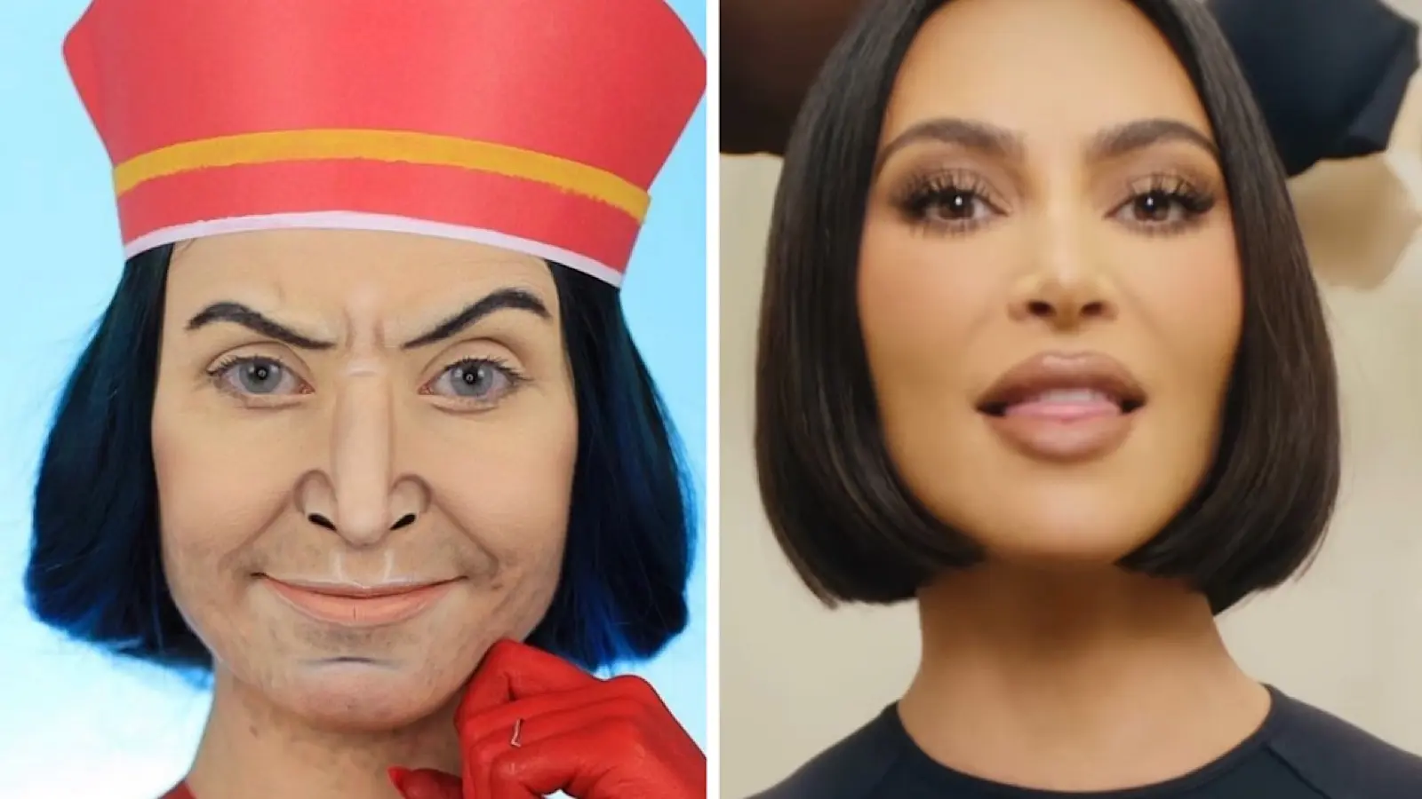 Fans comapre Kim Kardashian to Lord Farquaad.