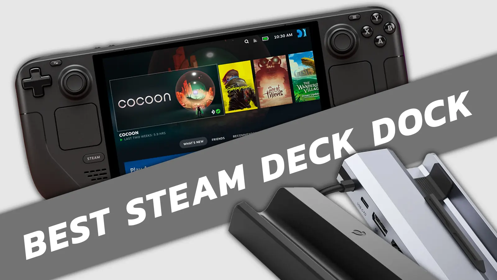 best steam deck dock with jsaux and valve docks below