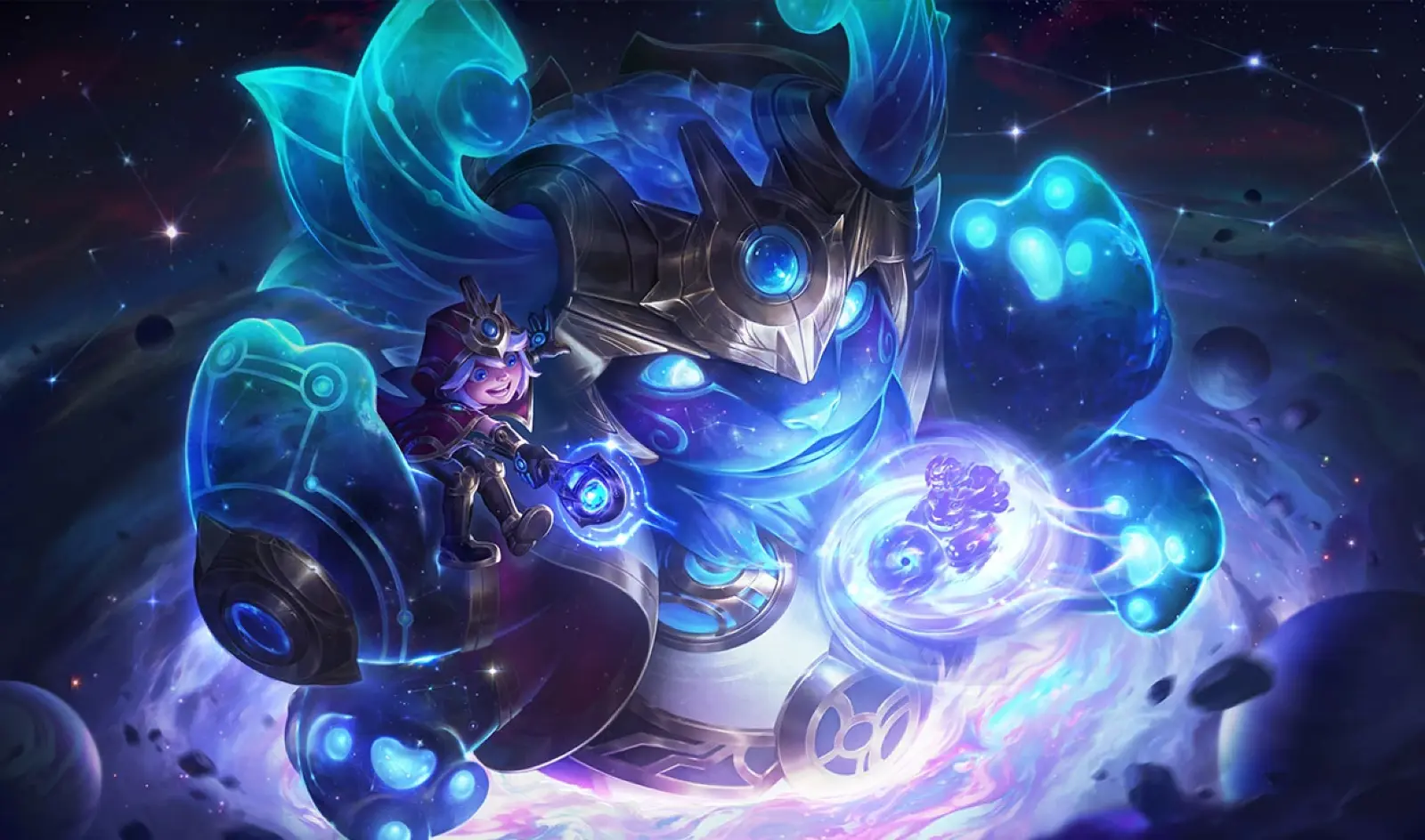 Nunu and Willump cosmic skin