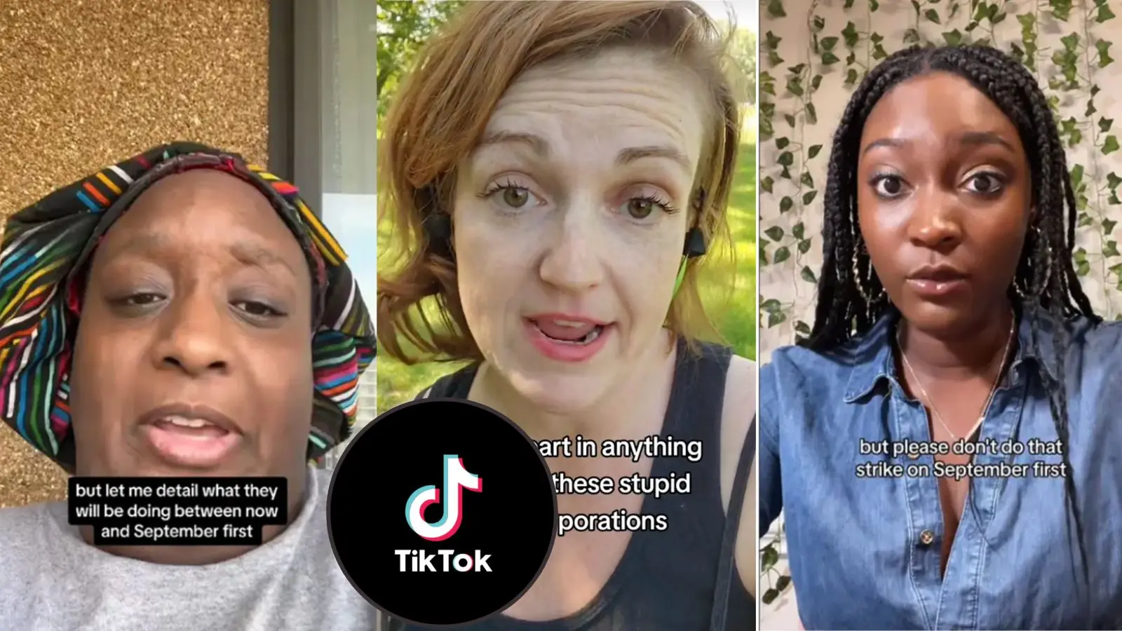 What is the September 1 strike on TikTok?