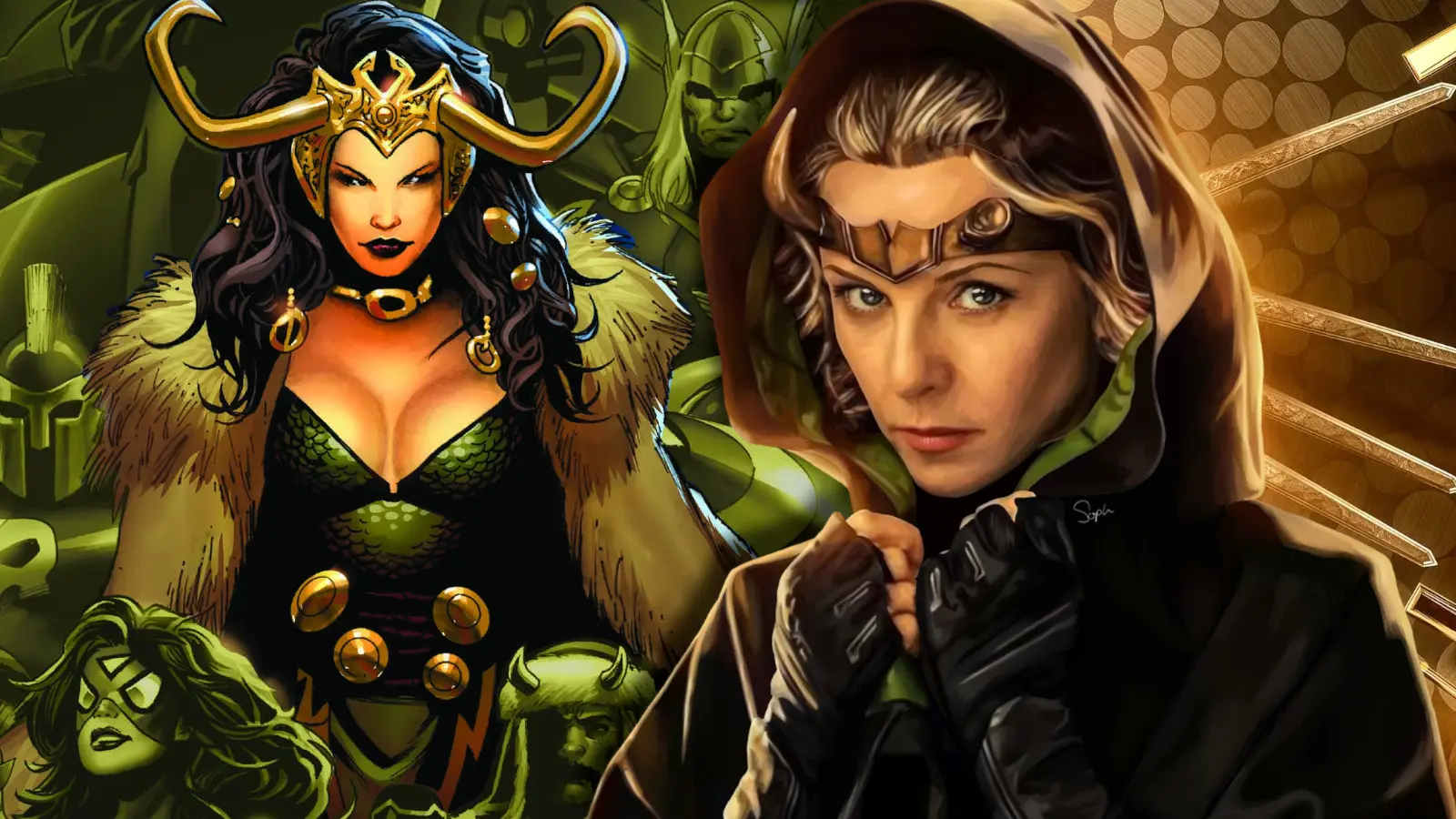 Lady Loki and Sylvie