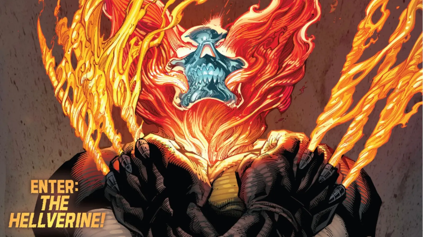 Wovlerine and Ghost Rider fuse into Hellverine