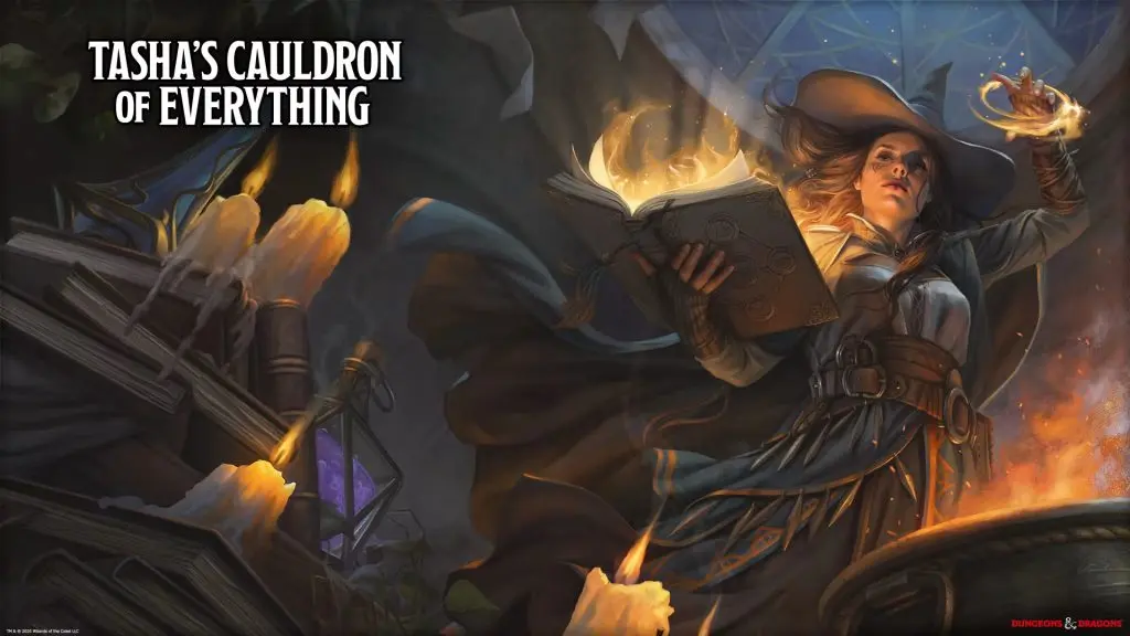 DnD source books - Tasha at her cauldron