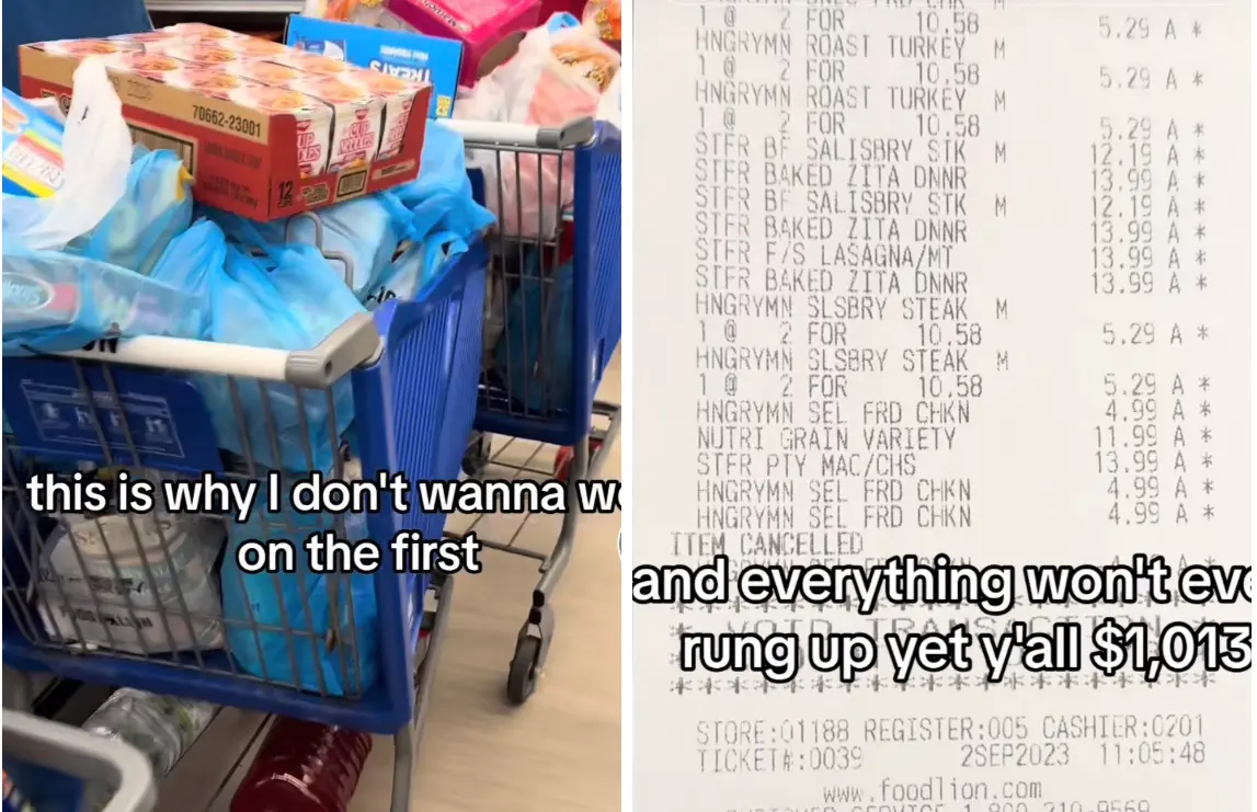 Food Lion worker shades customer who couldn't afford their groceries.