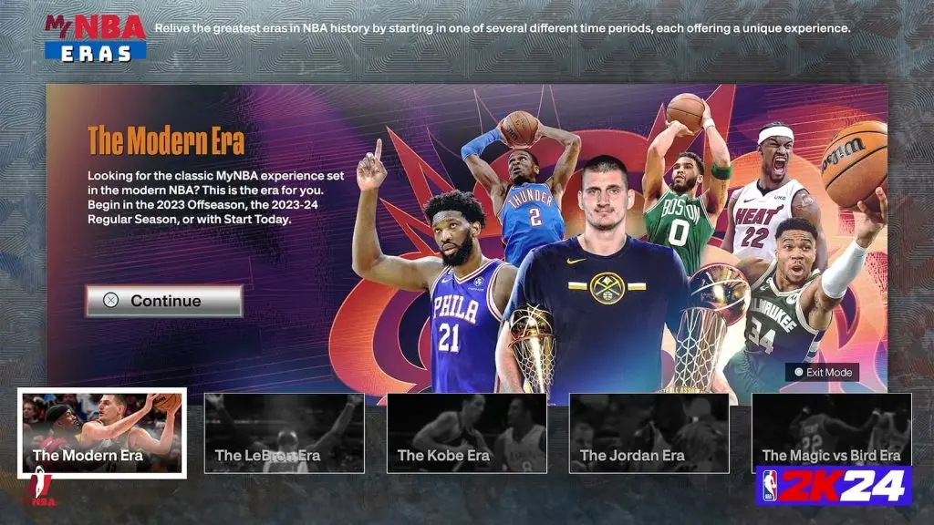 MyNBA in NBA 2K24