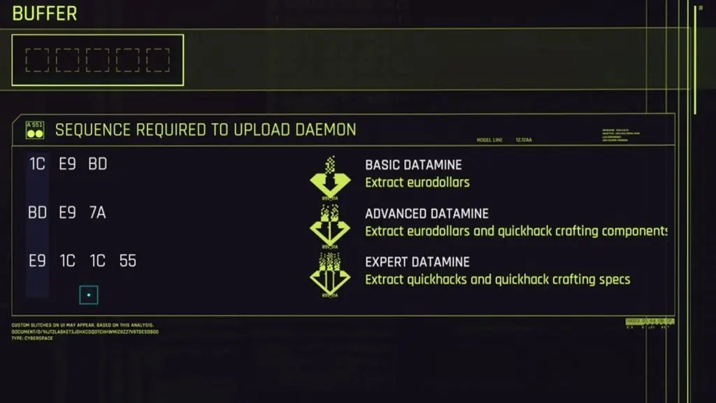 an image of breach protocol puzzle rewards in cyberpunk 2077 2.0