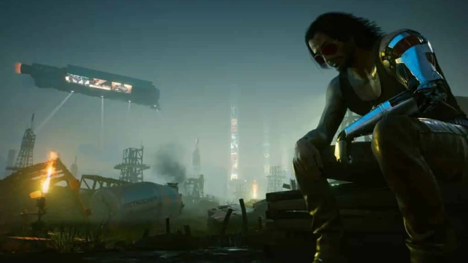 An image of Johnny Silverhand in Cyberpunk 2077.