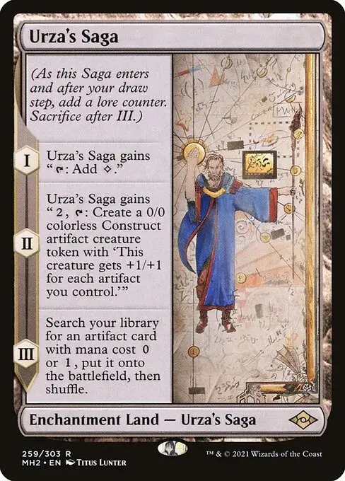 MTG Best Sagas - Urza scroll