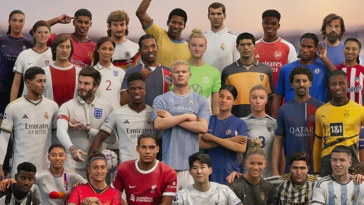 An image of various players in EA Sports FC 24.