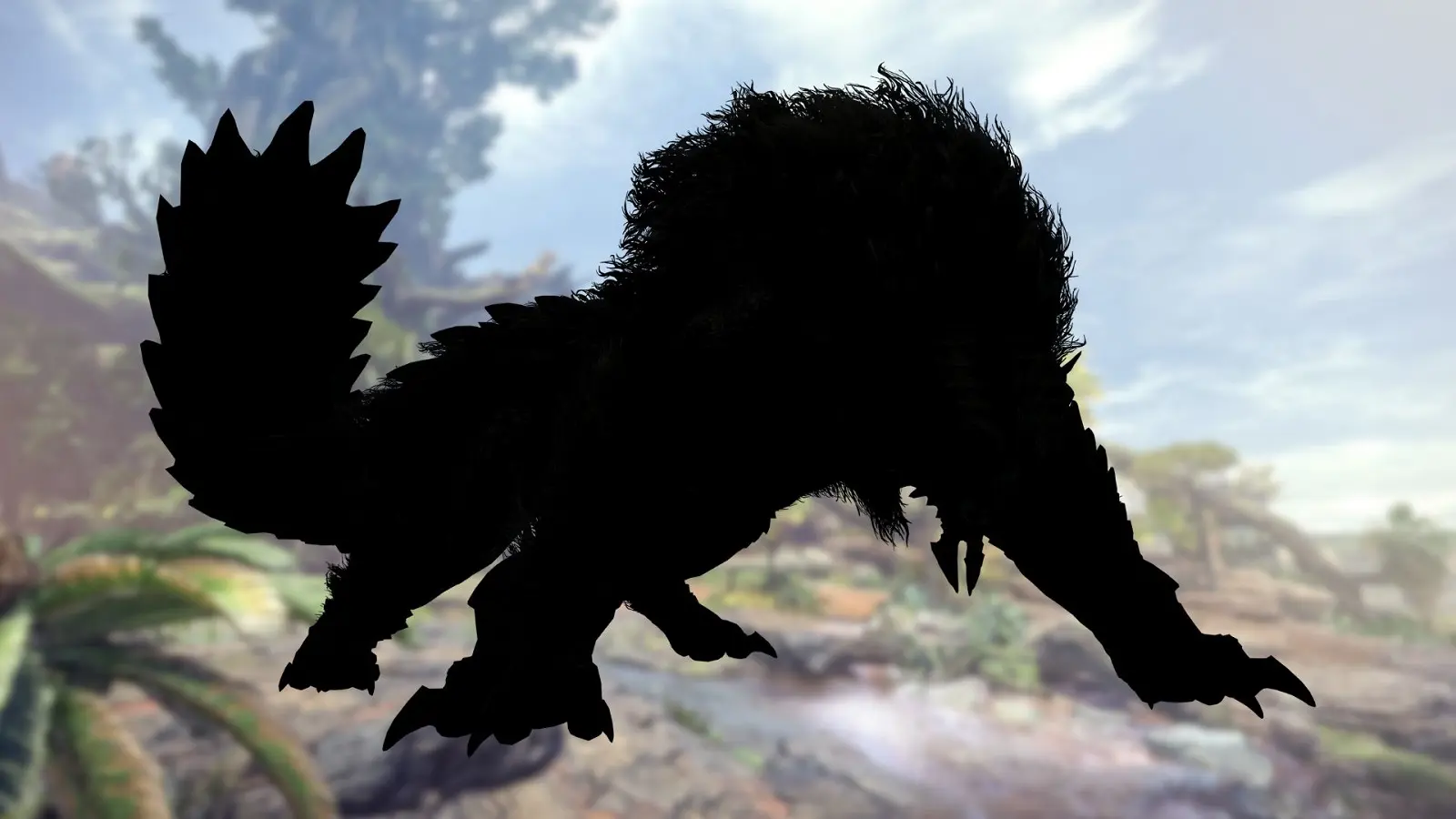 Monster Hunter Zinogre silhouette